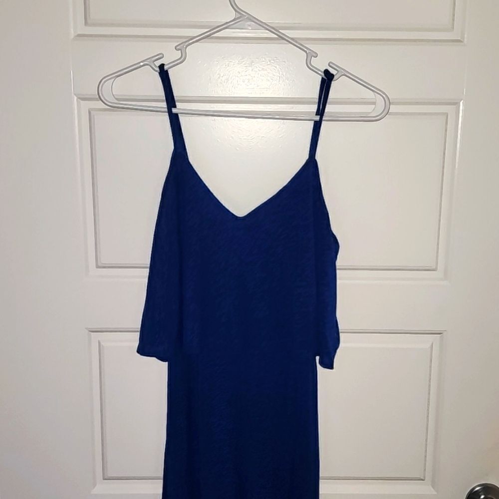 Blue High Low Maxi Dress - Picture 4 of 5